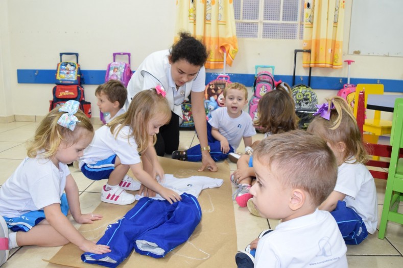 Infantil II e Infantil III: Cabeça, ombro, joelho e pé