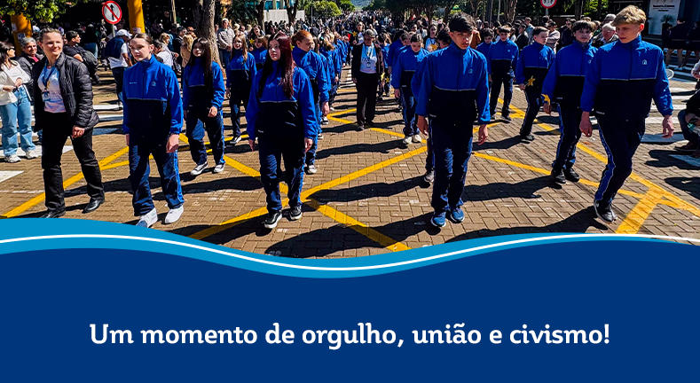 Um momento de orgulho, união e civismo!